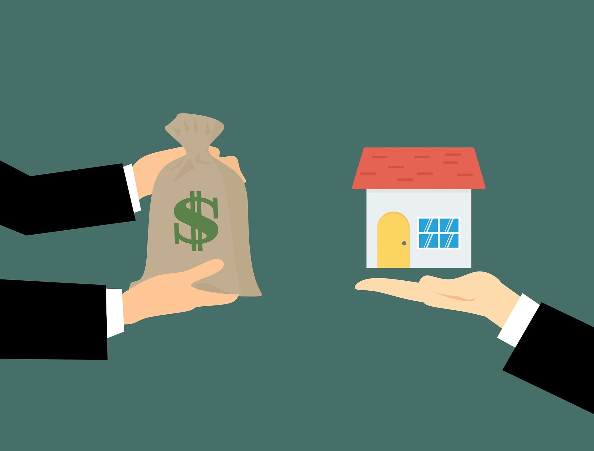 Geldsack Haus Gewinn Hausverkauf Home Staging
